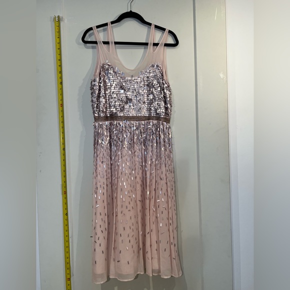 French Connection Dresses & Skirts - French Connection Sequin Chiffon Street Chic Party Dress Fun Stylish New